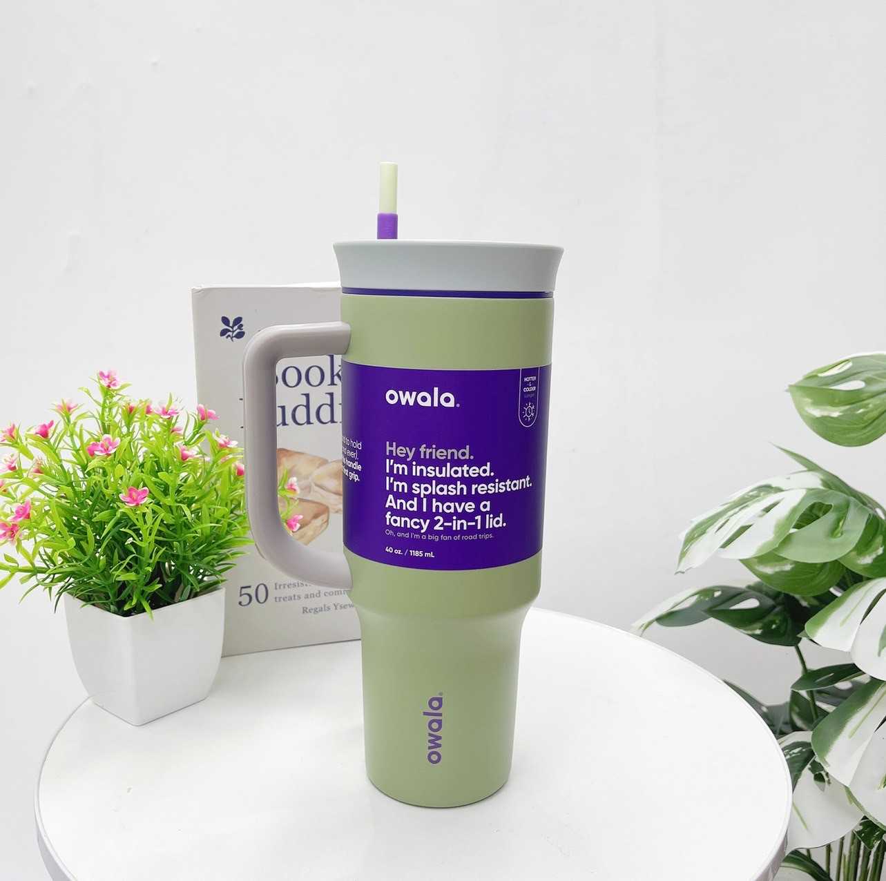 Owala Tumbler 40oz (Hip Cactus)