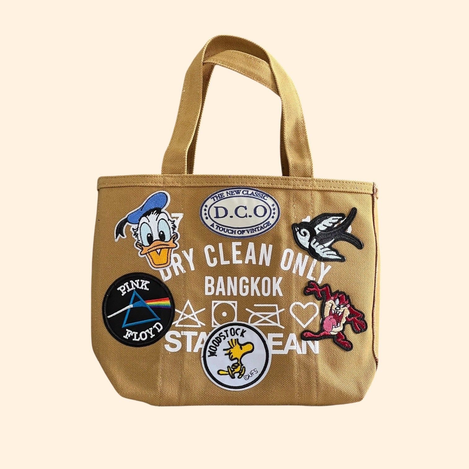 MINI TOTE PATCH ( BROWN )