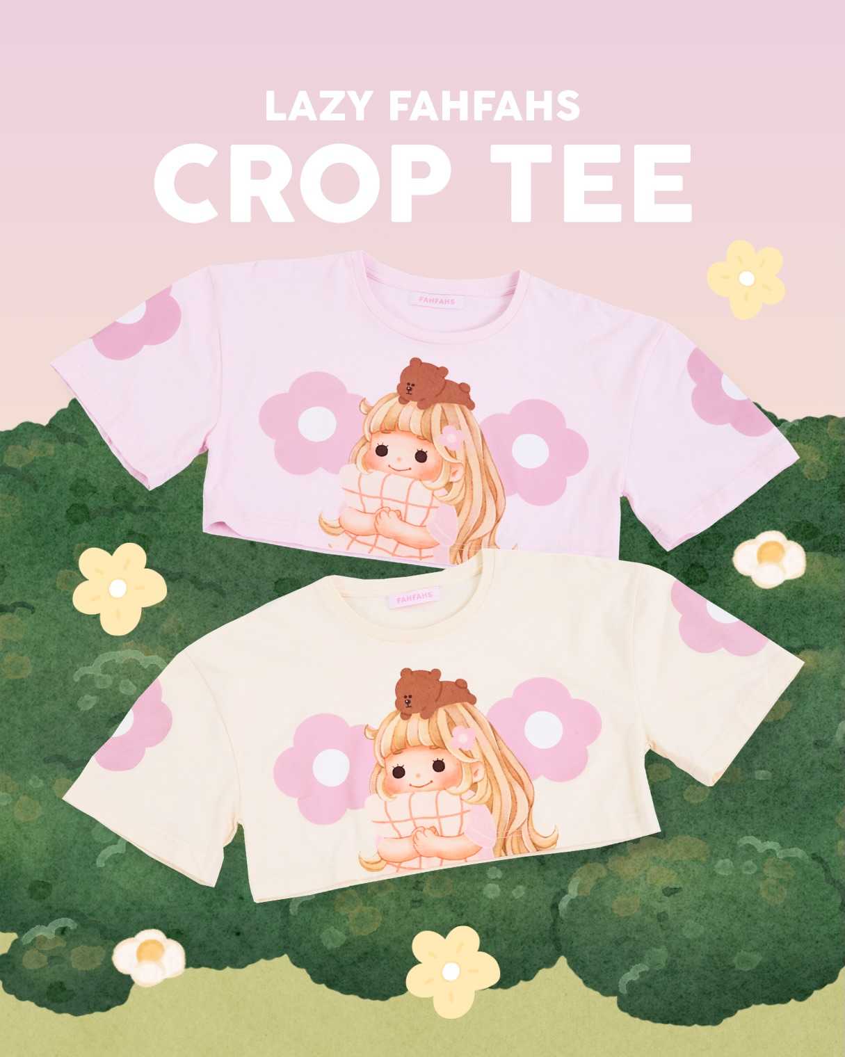 LAZY FAHFAHS CROP TEE