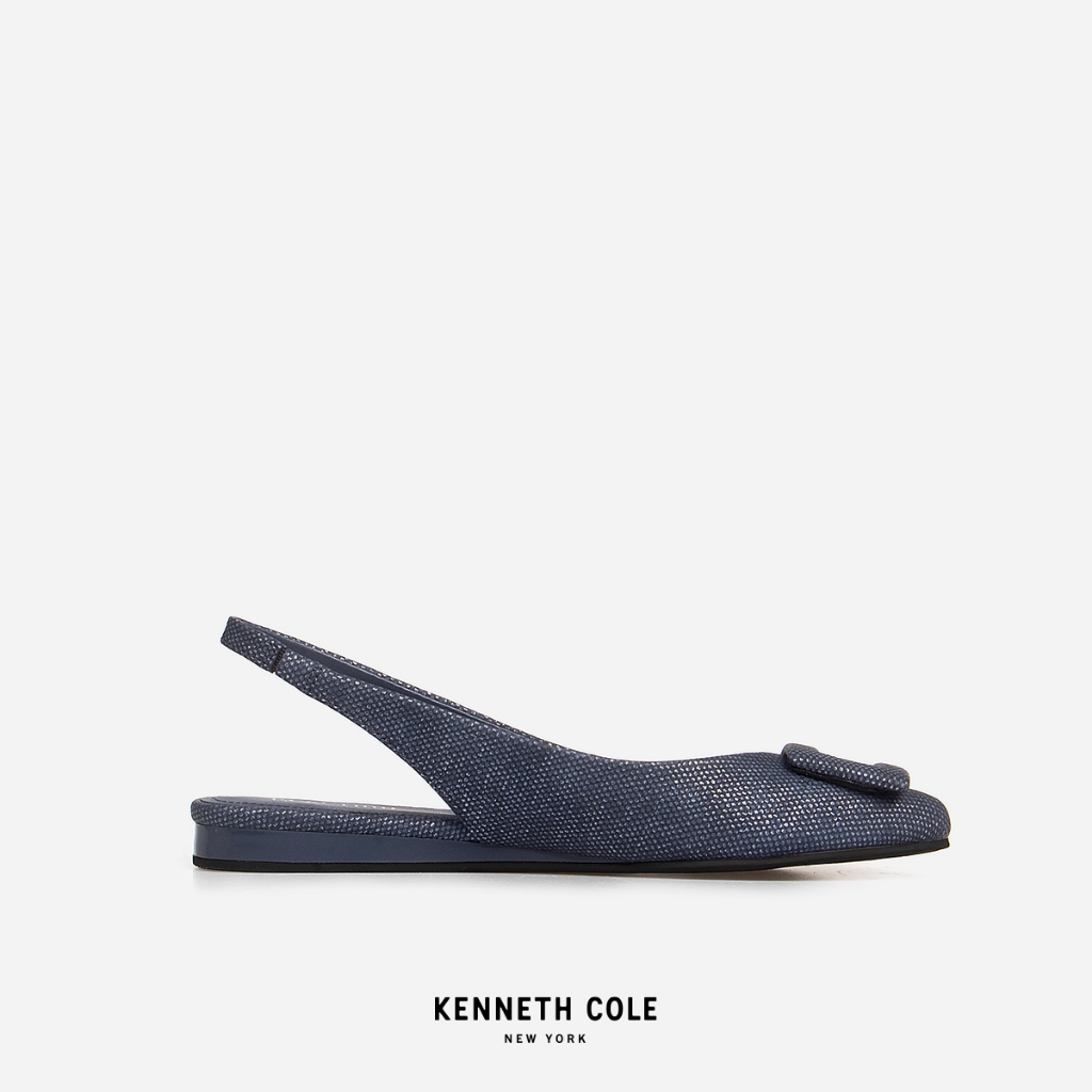 KENNETH COLE รองเท้าส้นแบนผู้หญิง รุ่น LINTON BUCKLE BLUE สีฟ้า ( FLT - RL24LBE02-420 )