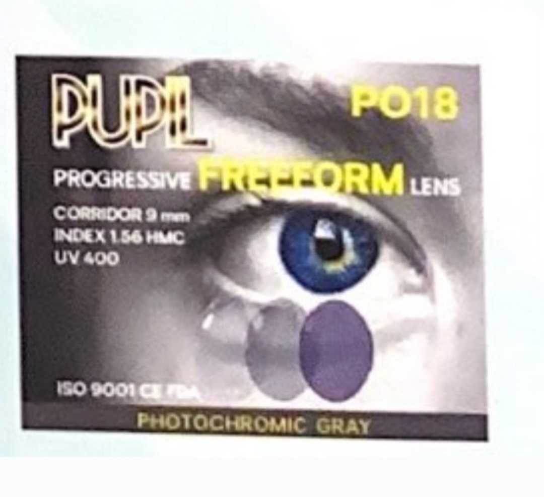 P018 เลนส์โปรเกรสซีฟ ฟรีฟรอม เปลี่ยนสีเทาดำเข้ม