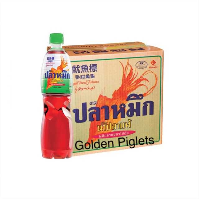 น้ำปลาหมึกขวดพลาสติก 700 มล. (บรรจุ 12 ขวด)