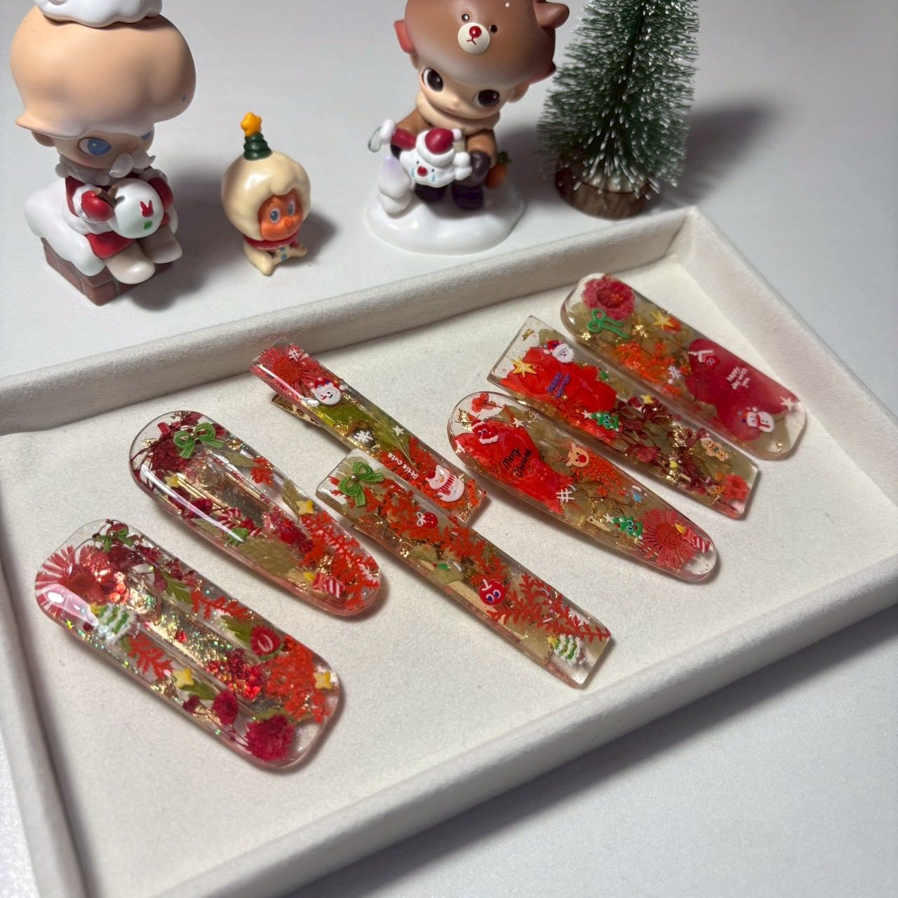 กิ๊บติดผมเรซิ่นธีมคริสมาสต์🎄♥️