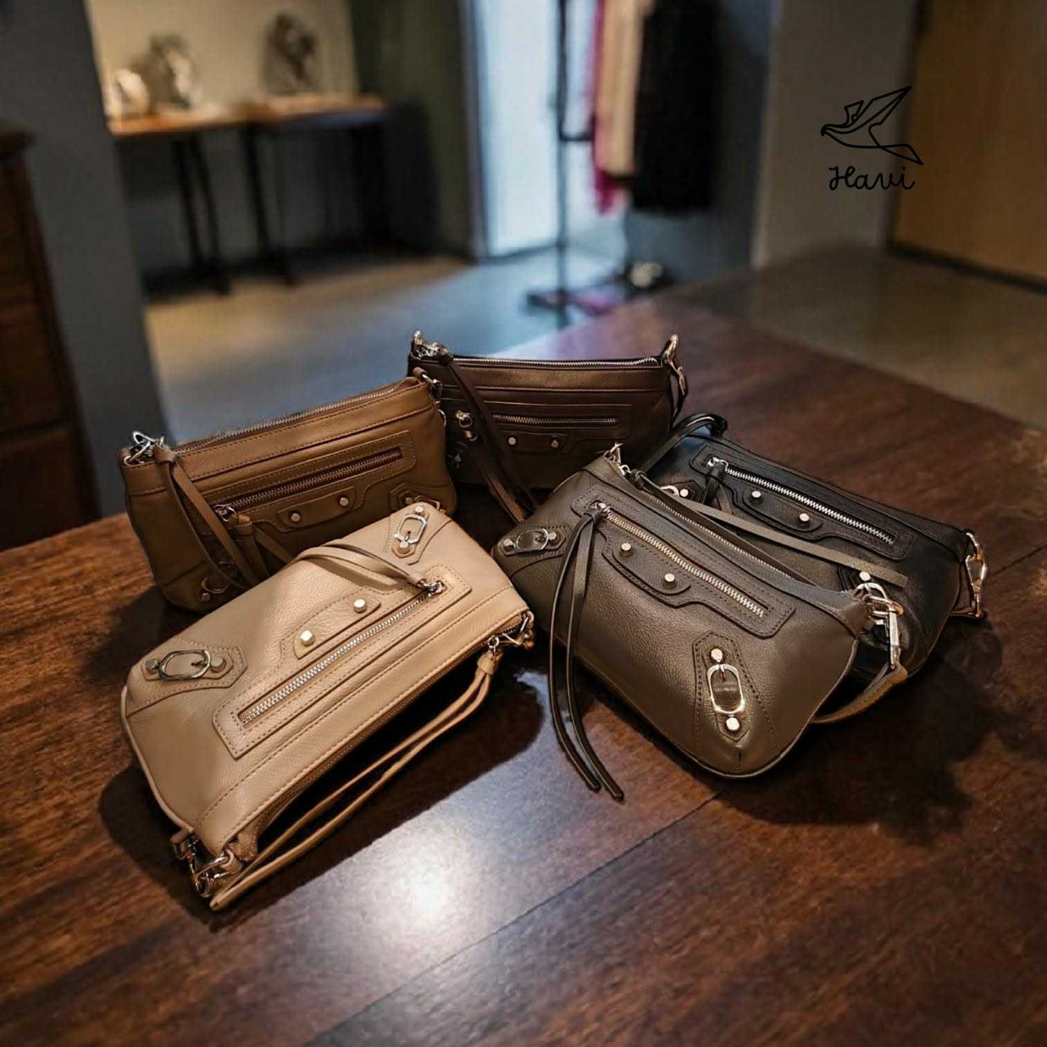 กระเป๋าสะพายหนังวัว 🐄 Mini Balen Style 🌟🌟 HAVI 🌟🌟 ชิ้นงาน handmade premium🪡