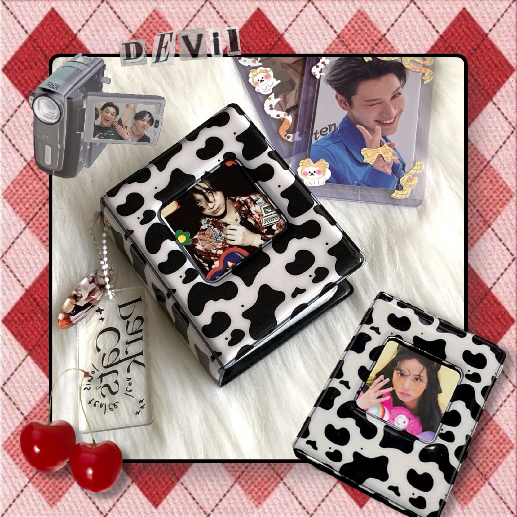 HF022 แฟ้มเก็บการ์ดMoo น้องวัวเหลี่ยมๆ | พร้อมส่ง / ส่งฟรี