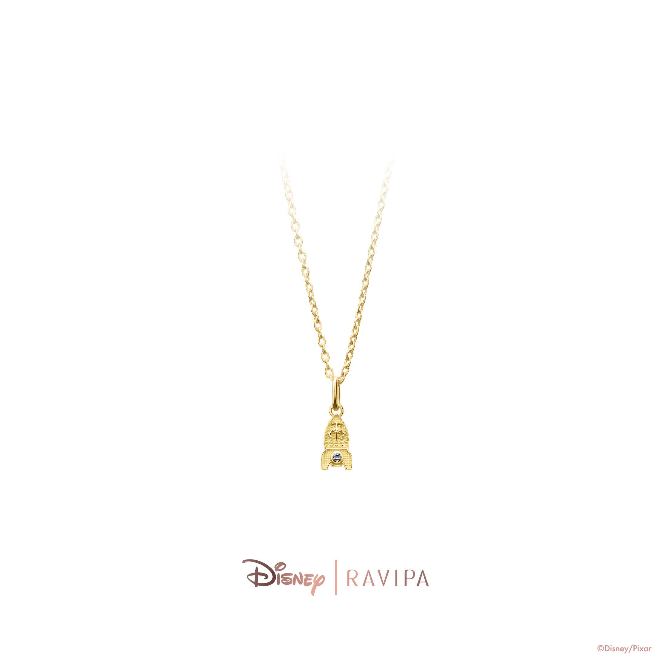 Gold Rocket Necklace