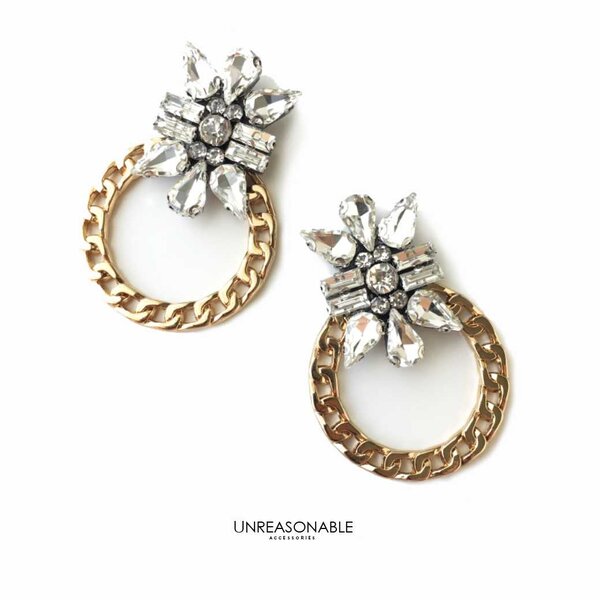 ต่างหู Golden Chain Earrings UA0706-01 Unreasonable Accessories