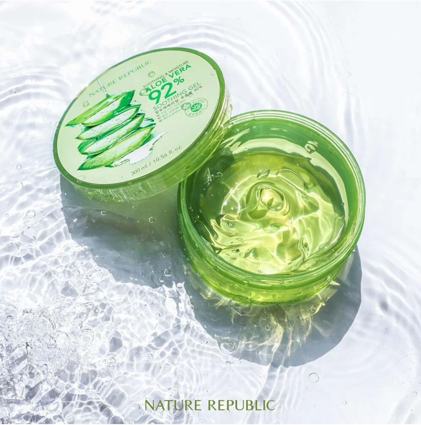 เจลว่านหางจรเข้ SOOTHING&MOISTURE ALOE VERA 92%SOOTHING GEL (300ml)