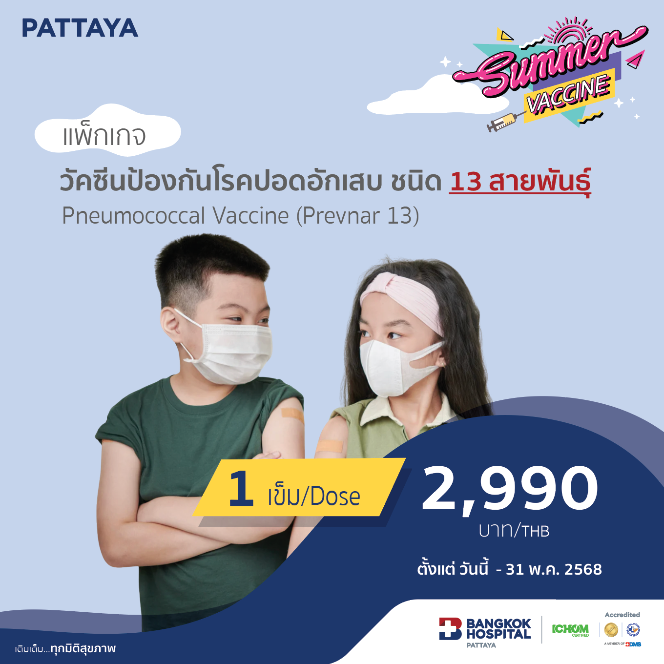 วัคซีนป้องกันโรคปอดอักเสบสำหรับ 13 สายพันธุ์
