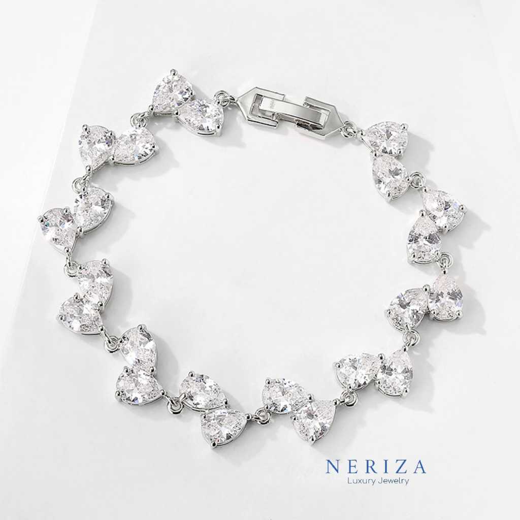 ข้อมือเพชรสังเคราะห์เกรดพรีเมี่ยม รหัส NB046