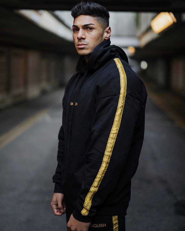 ฮู้ดแขนยาว VANQUISH #5 / ผ้าคอตตอนผสมโพลีฯ ใส่คลุมออกกำลังกาย หรือใส่อากาศเย็นได้ ผ้านิ่มใส่สบาย