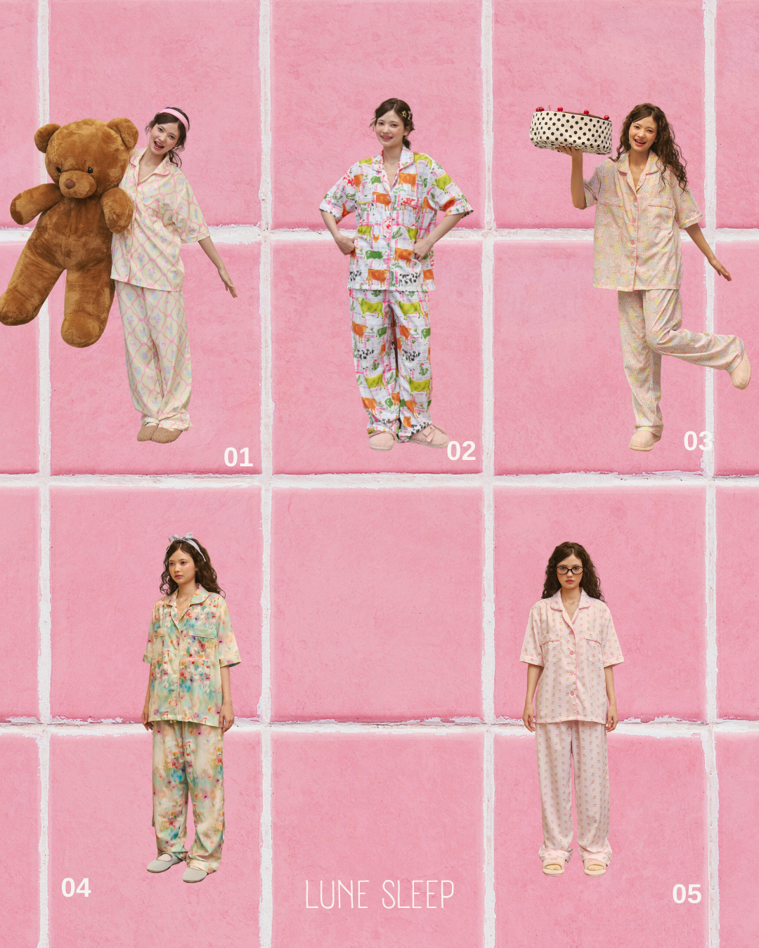 Aunchadabrand - Lune sleep ชุดนอนพิมพ์ลายน่ารักๆ ได้ทั้งเซตค่ะ