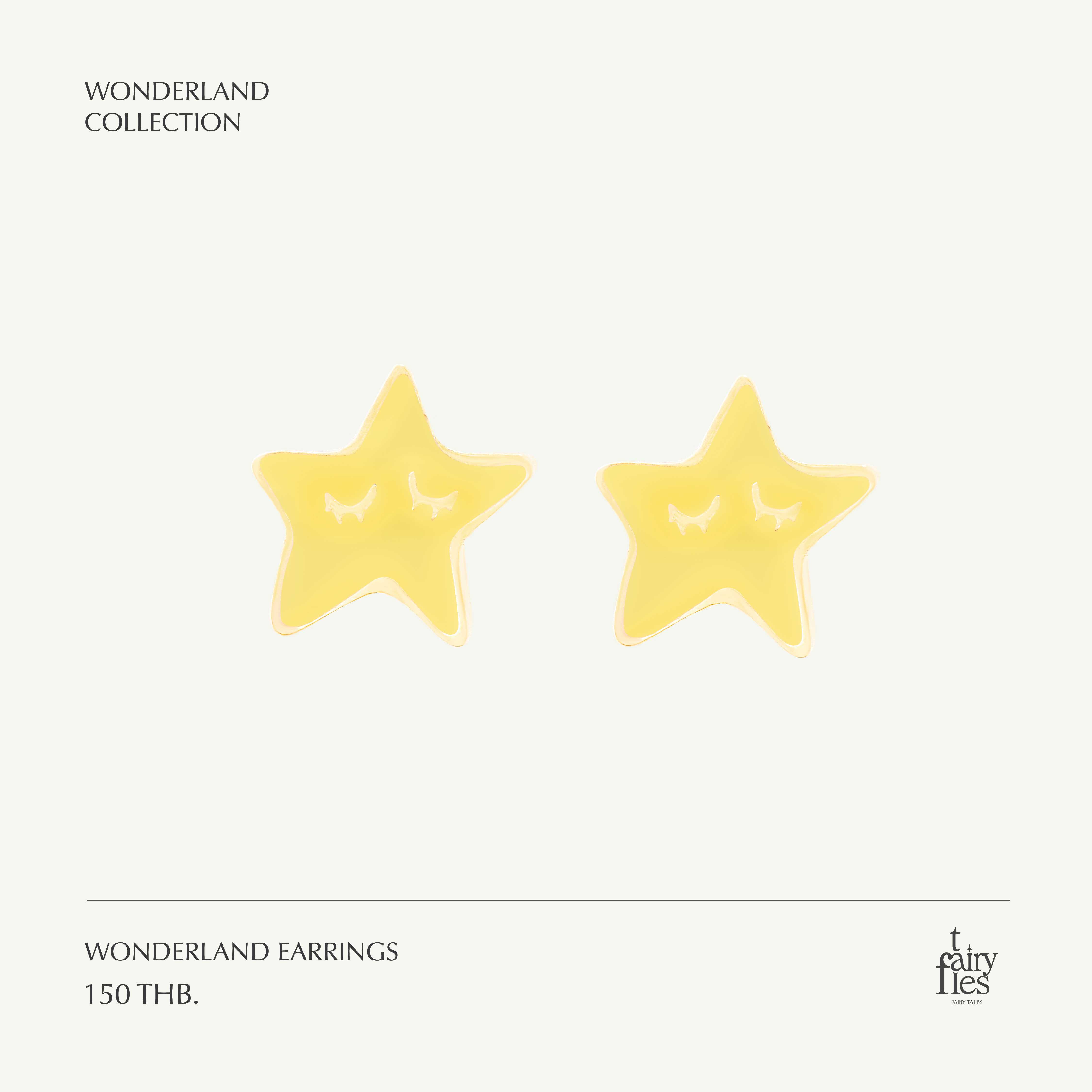 Wonderland Earrings/ต่างหูรูปดาว พระจันทร์