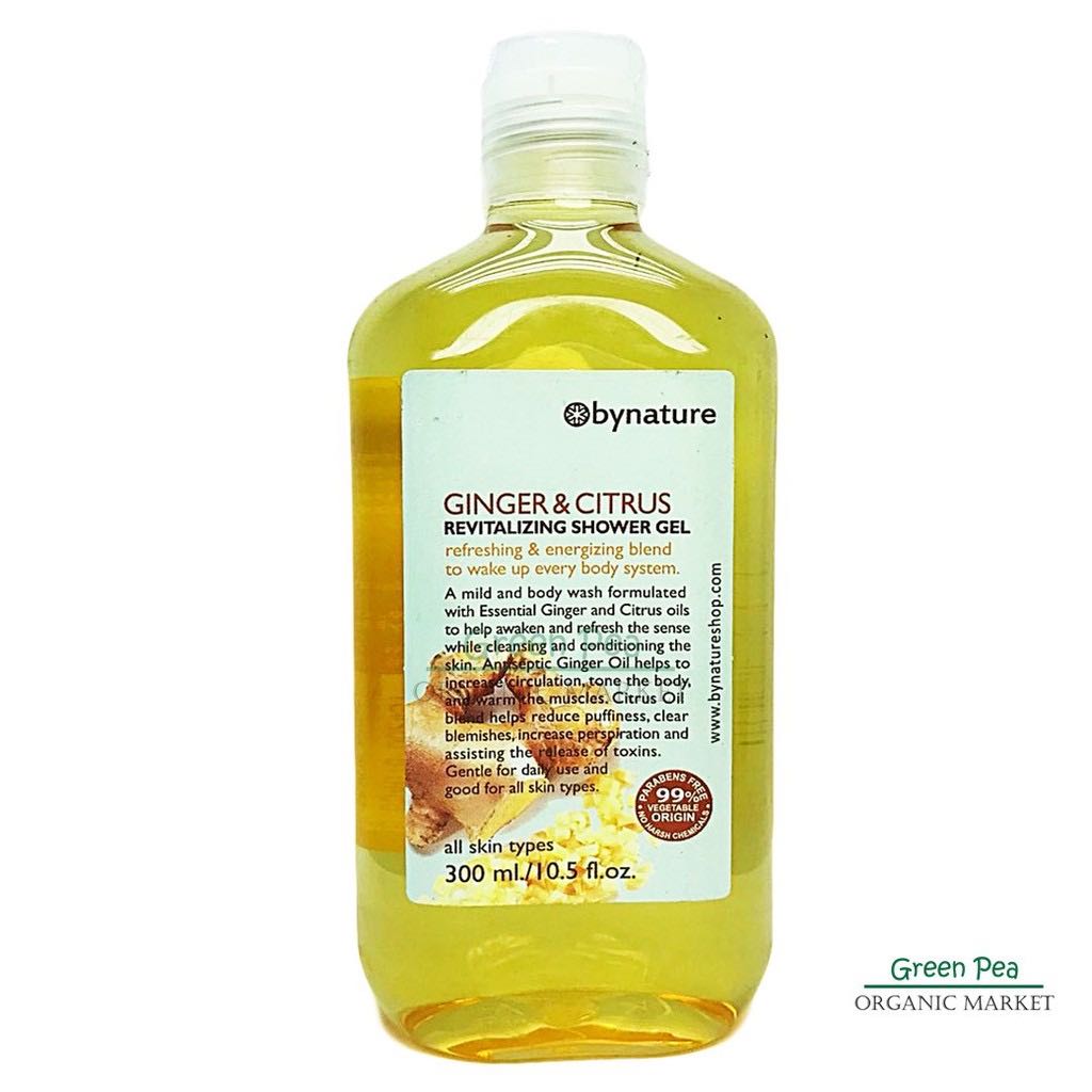 bynature เจลอาบน้ำ จิงเจอร์ 300 มล.Ginger&Citrus Bath gel.  #8854616002451---