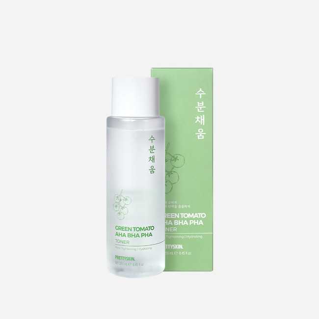 PrettySkin Green Tomato AHA BHA PHA Toner โทนเนอร์กระชับรูขุมขนโดยเฉพาะ💚