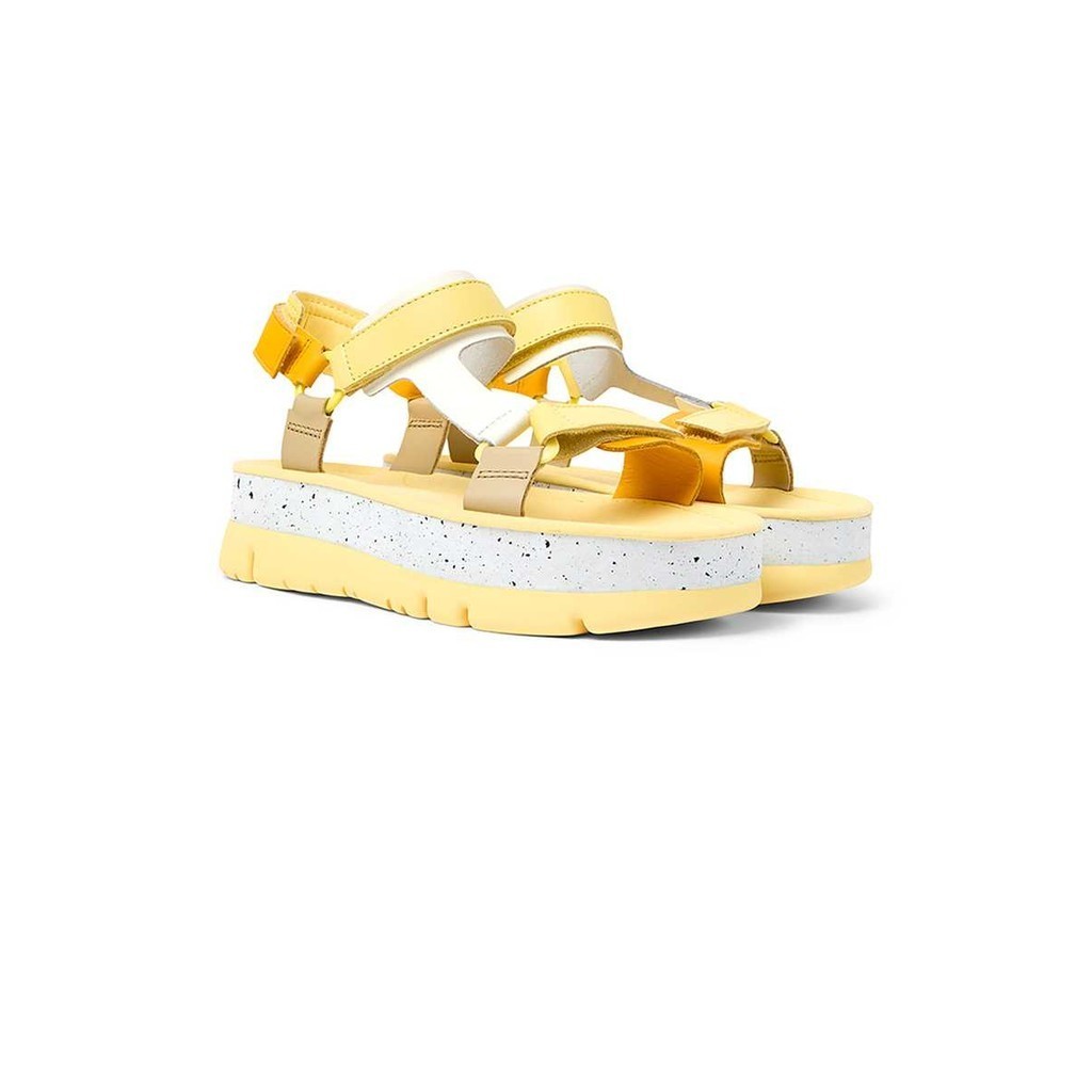 Camper รุ่น Oruga Up รองเท้าแตะรัดส้นหนัง ผู้หญิง สี Multicolor - K201037-027