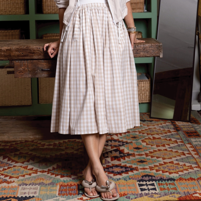 Bianca Skirt (Beige, Free Size)