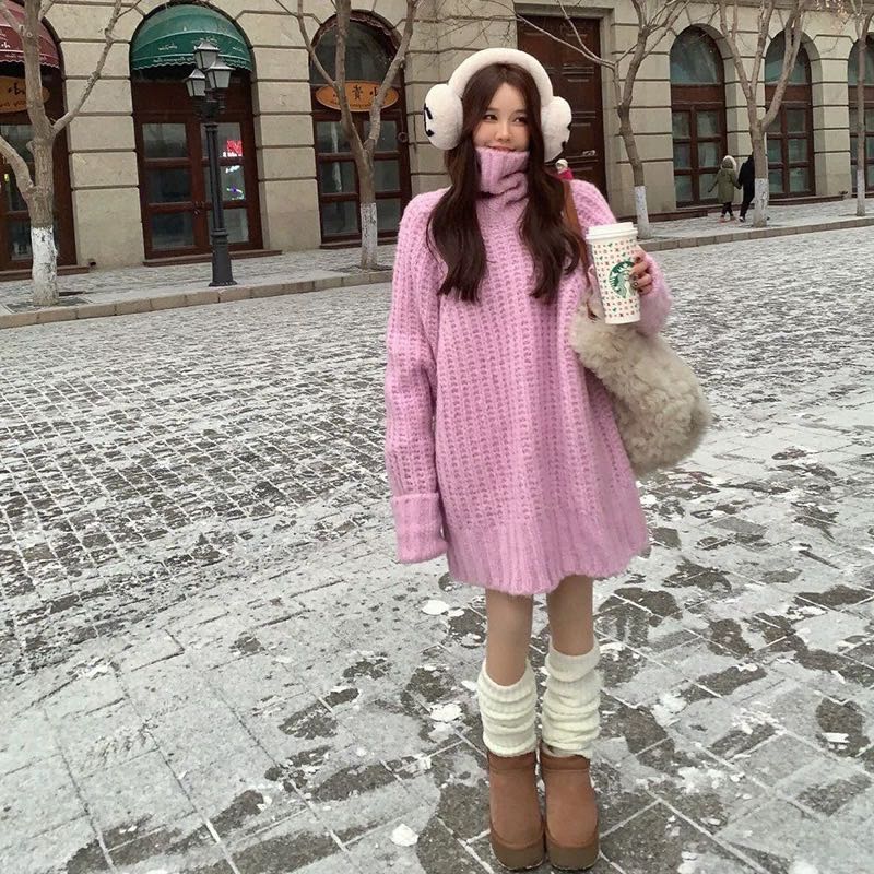 Sale 7:7 015 pink sweater dress