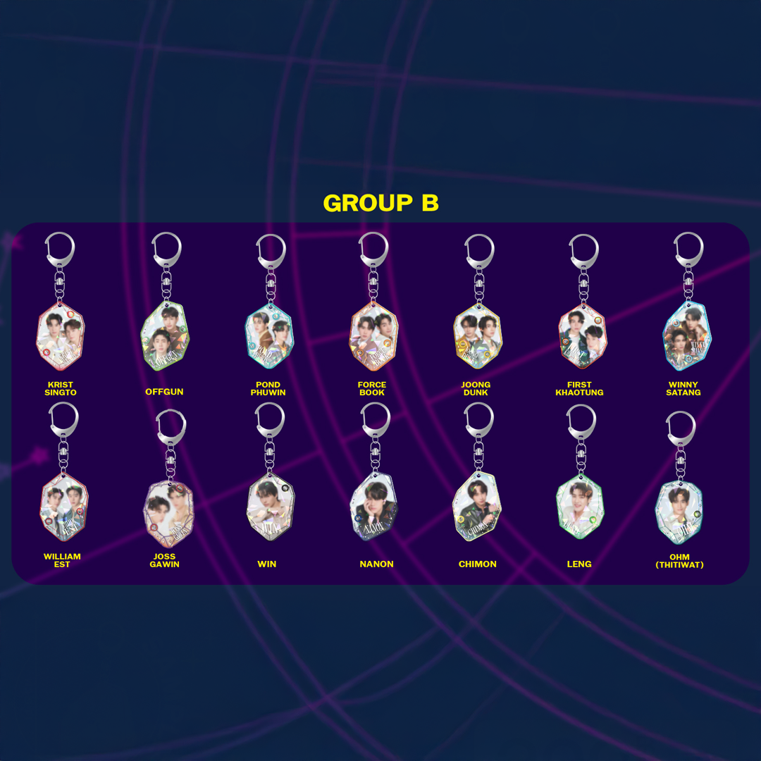 GMMTV GASHA - 2 Layers Acrylic Keychain | Group B