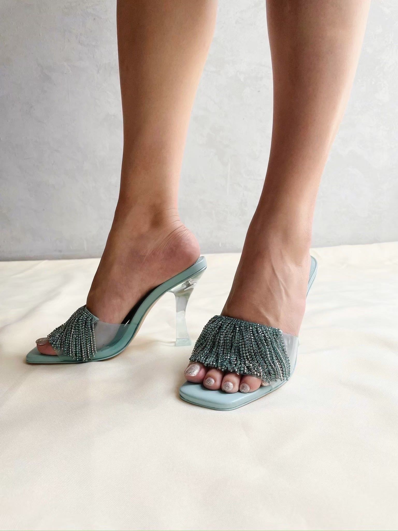 SALE! Cult Gaia LANA SANDAL - PALE SKY