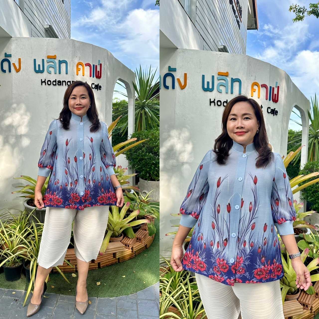Peatbynisa A491 เสื้ออัดพลีท เนื้อผ้าPolyester100%