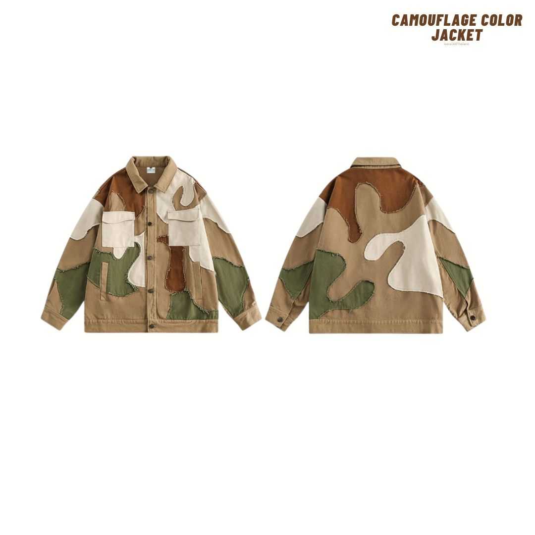 (พร้อมส่ง) Jeera168 | Camouflage Color Jacket