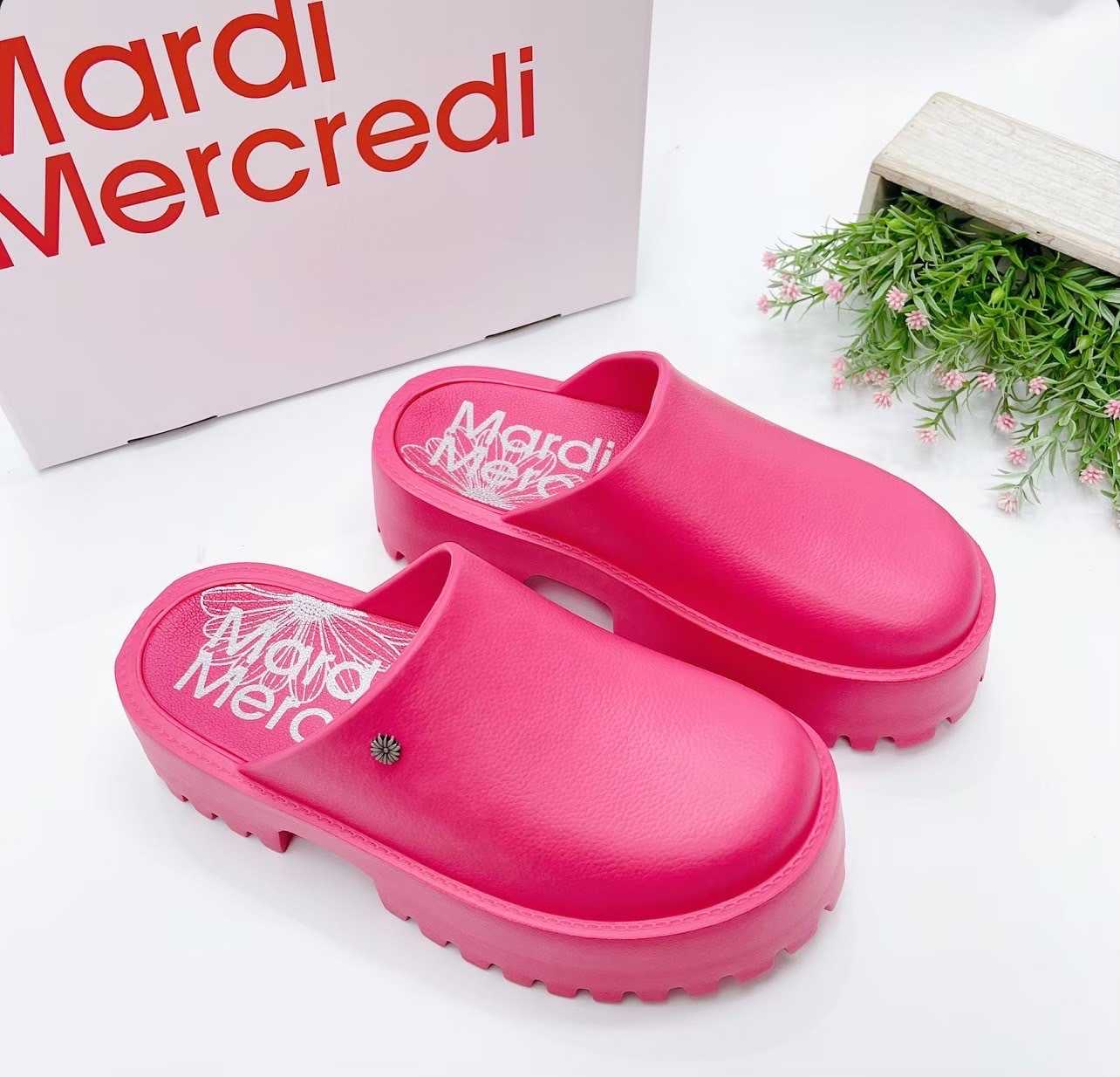 Mardi Platform mule (Hot Pink)