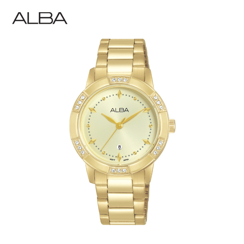 ALBA นาฬิกาข้อมือผู้หญิง Ikebana Quartz รุ่น AH7DF4X ขนาด 32 mm.