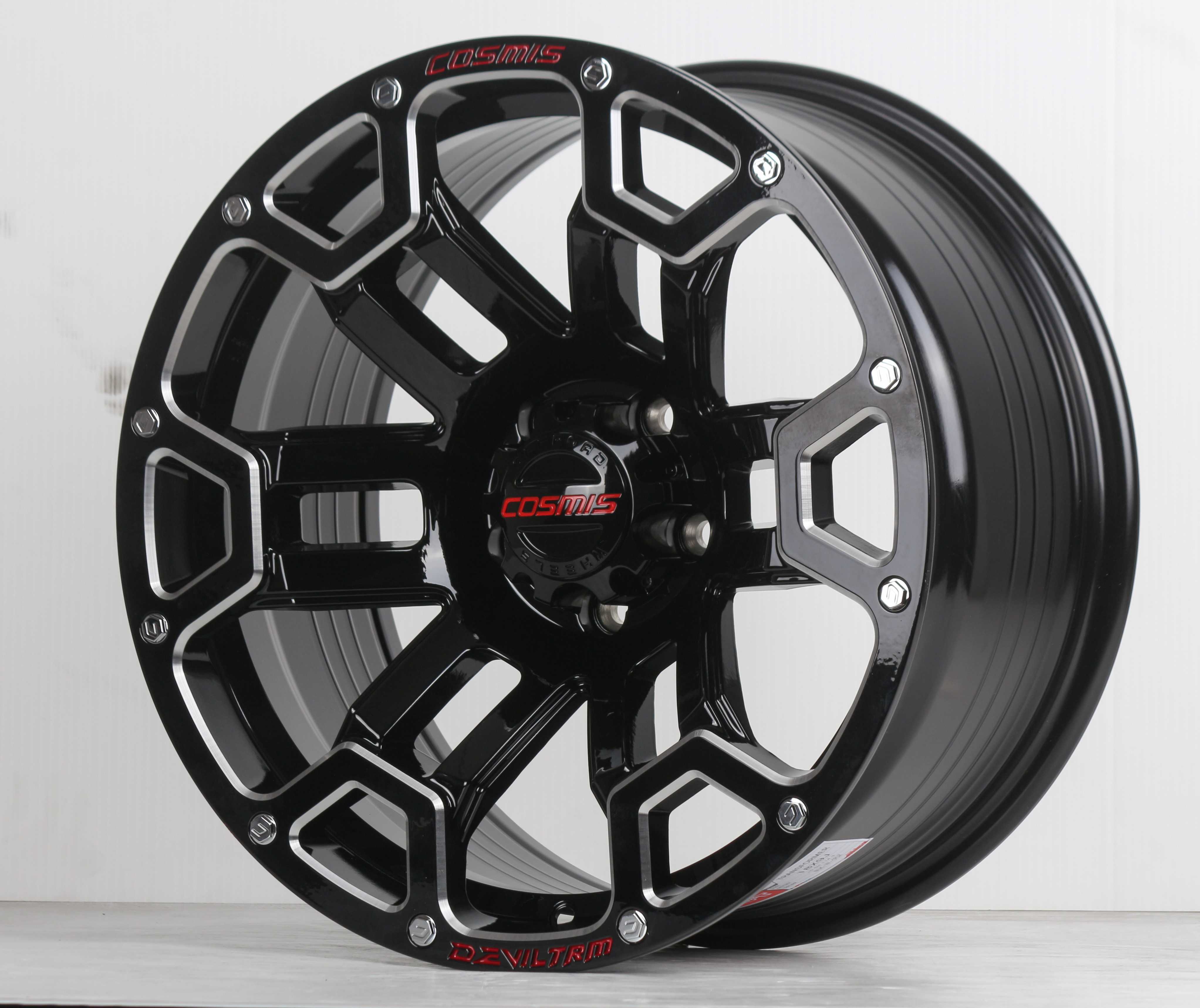 แม็กซ์ TRANSFORMER 18X9.0 5X114.3 ET0 CB.73.1 BLK-W-(R)Z(สีดำ+CNCข้างก้าน+ตัวหนังสือสีแดง)
