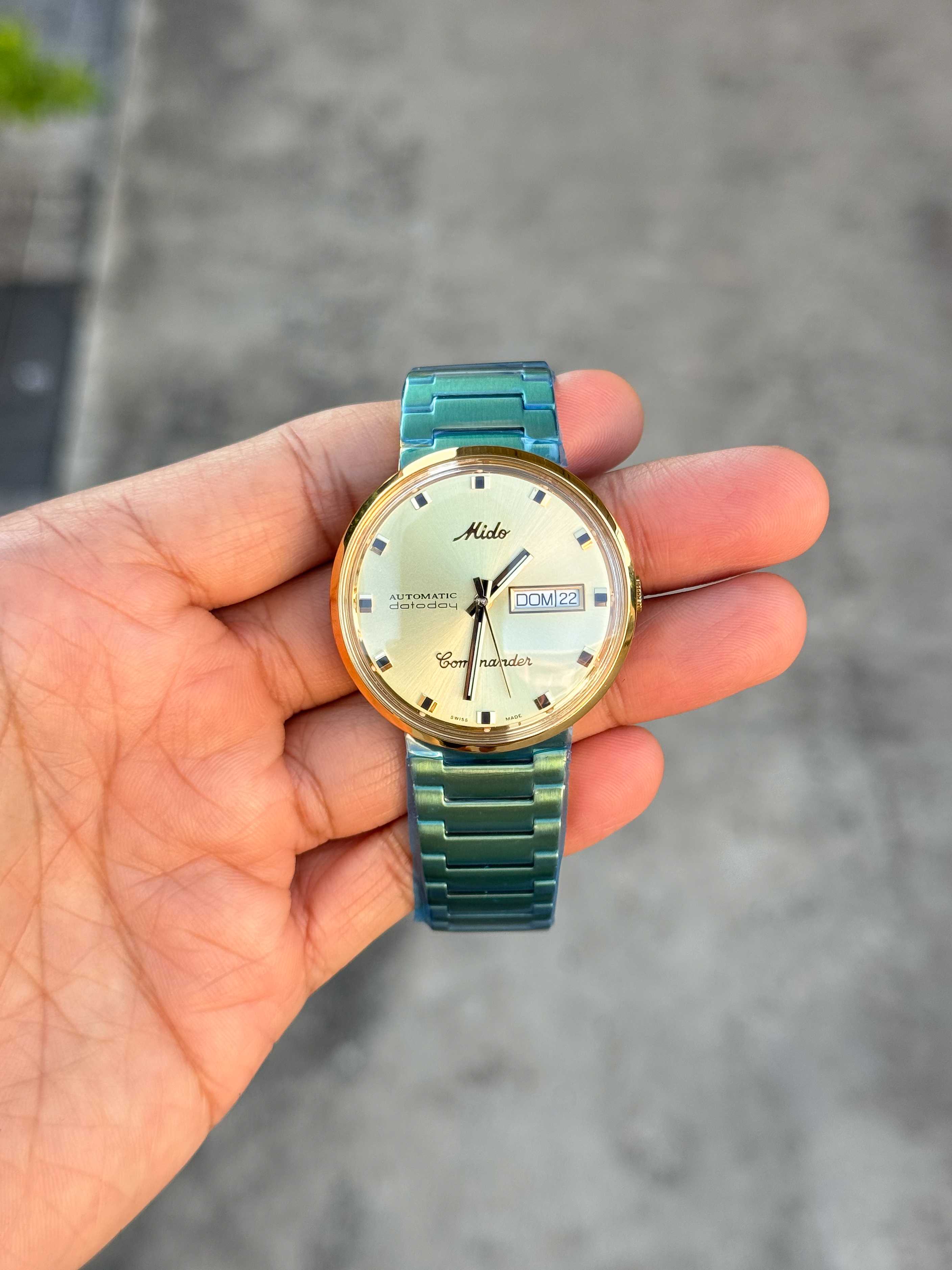 Mido Commander 1959 Aquadura Automatic Day-Date Man Size
