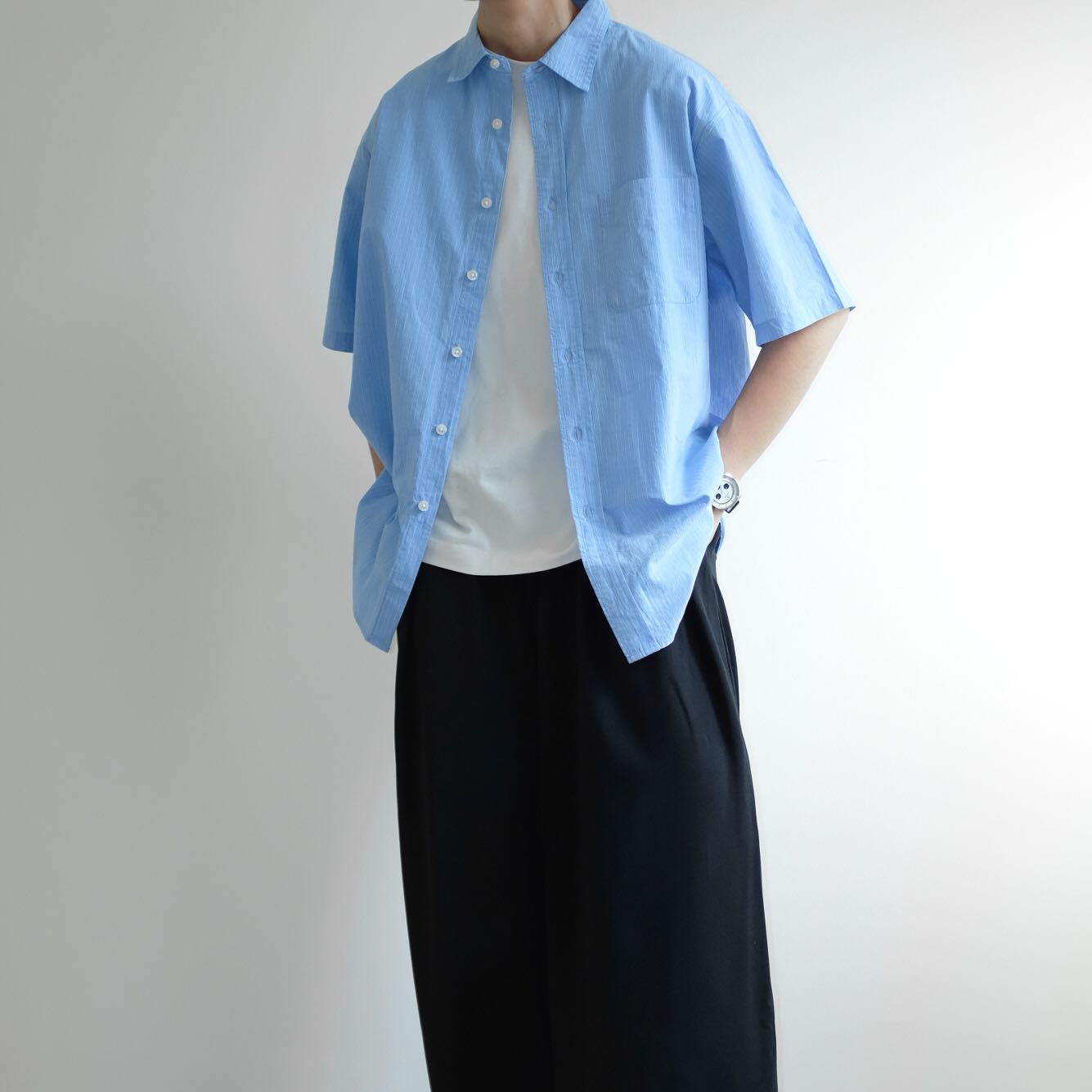 COEN  Cropped Cotton Oversized Shirts
