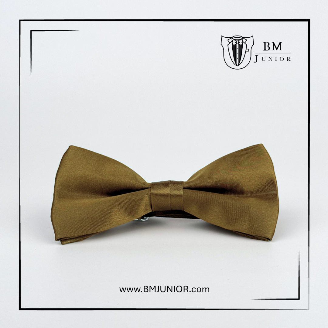 หูกระต่ายสำเร็จรูป สีทองน้ำตาล | Golden Brown Bowtie