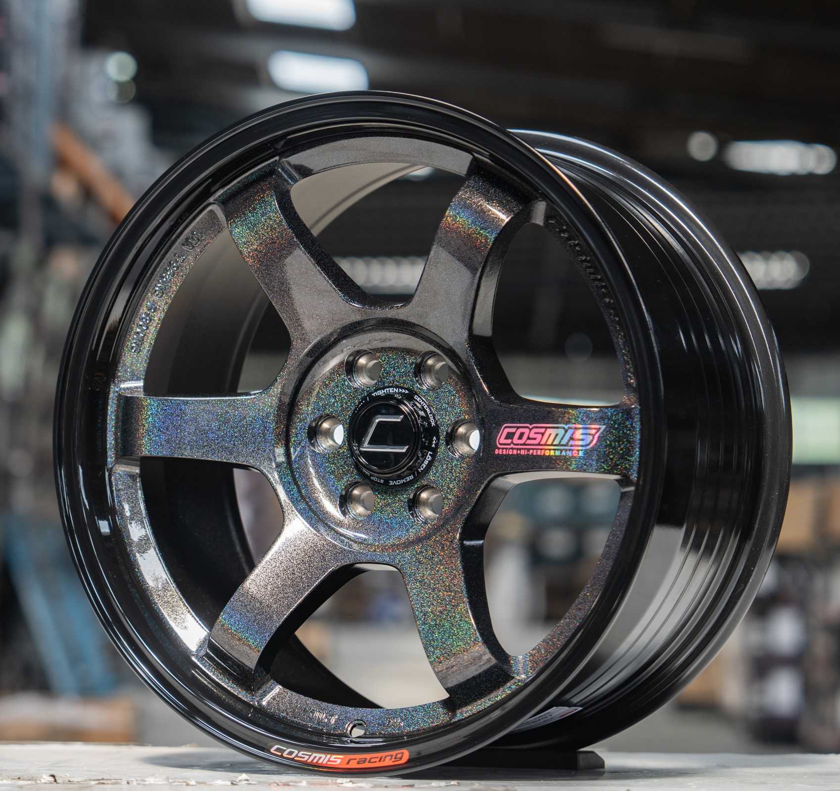 แม็กซ์ RG-06S(YA9996) 18X9.0 6X114.3 ET15 CB.66.1 POWERSILVERBLACK-LP(BLACK)+PLAET(Custom)