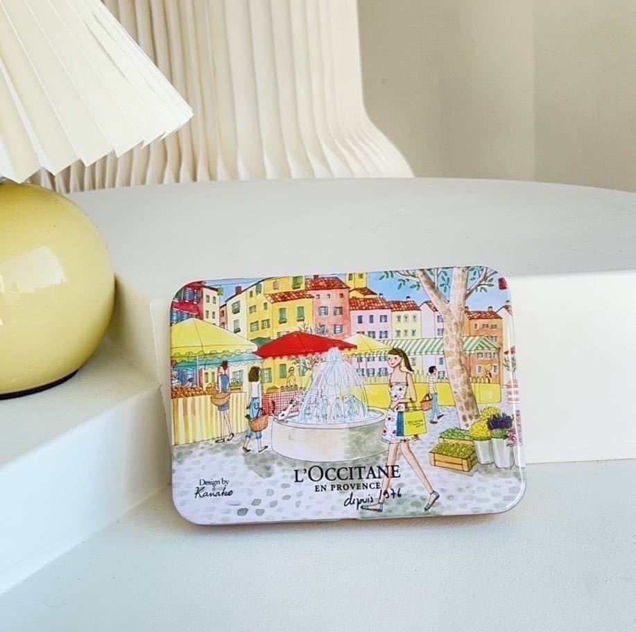 L’OCCITANE PAINTED KOREA LIMITED EDITION SET HAND CREAM METAL BOX 
