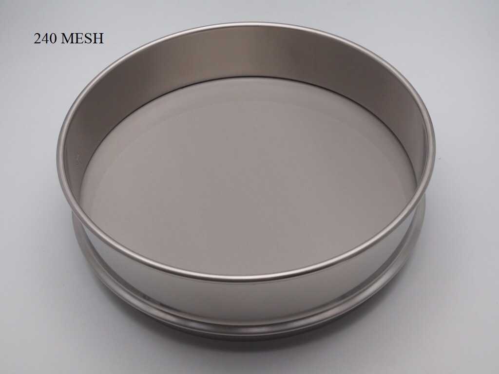 SIEVE STAINLESS ตะแกรงร่อนสารเคมี ความละเอียด 240 MESH