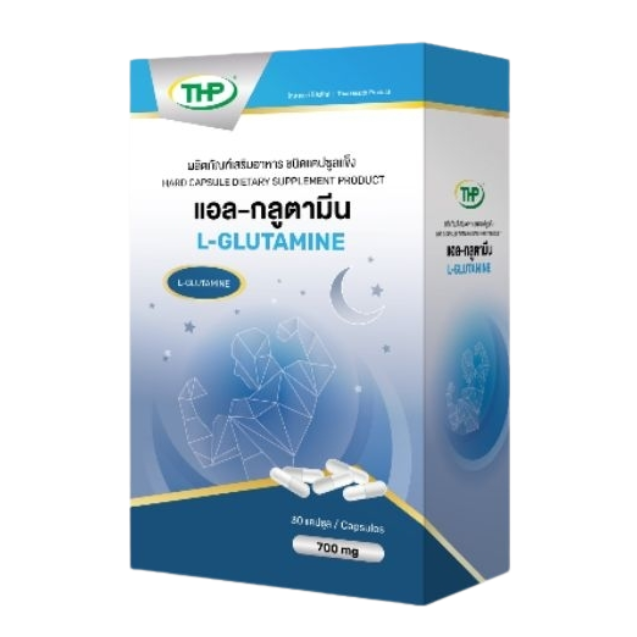 THP L-Glutamine 700 mg 30 เเคปซูล