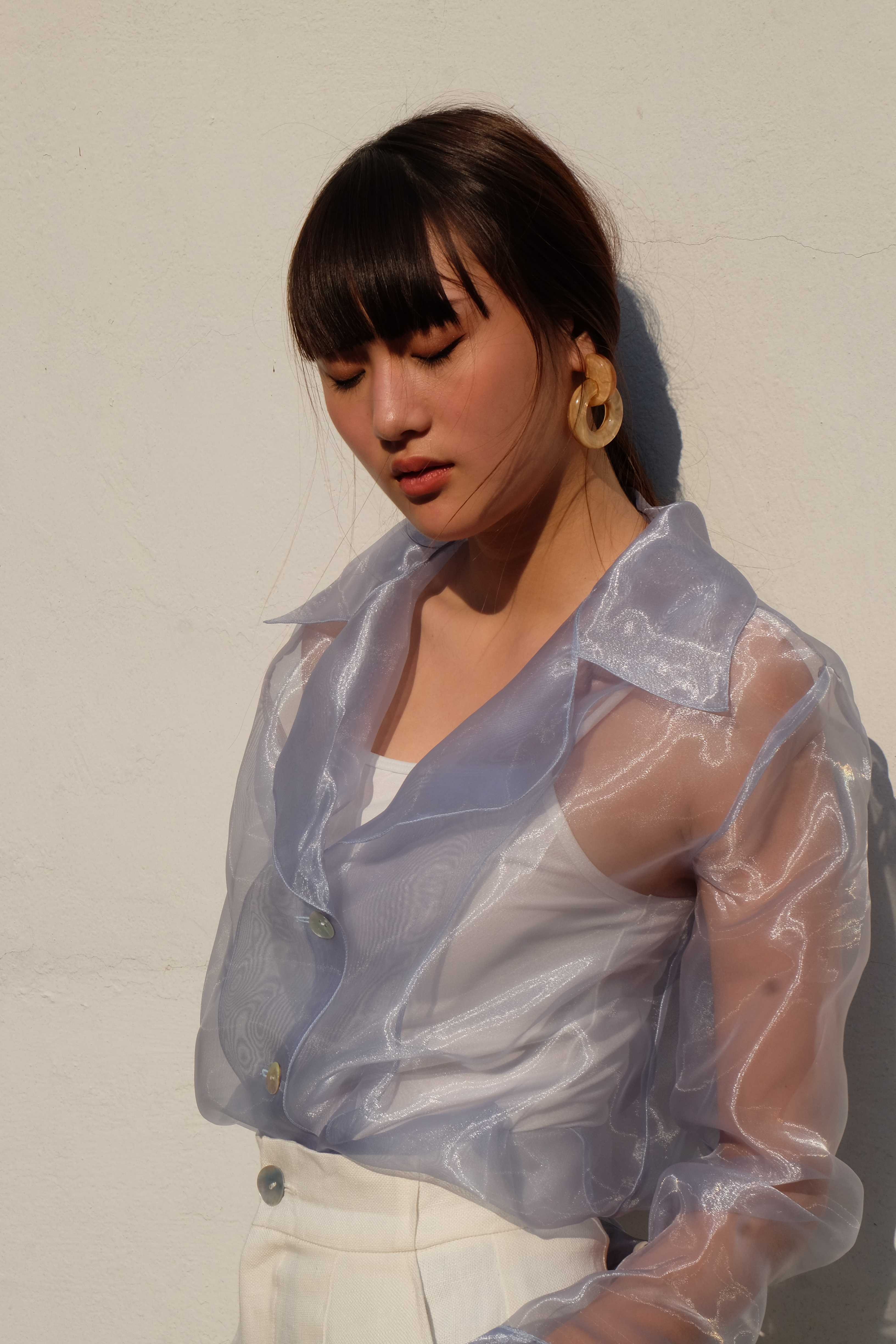 Irvine Blue Sheer Shirt