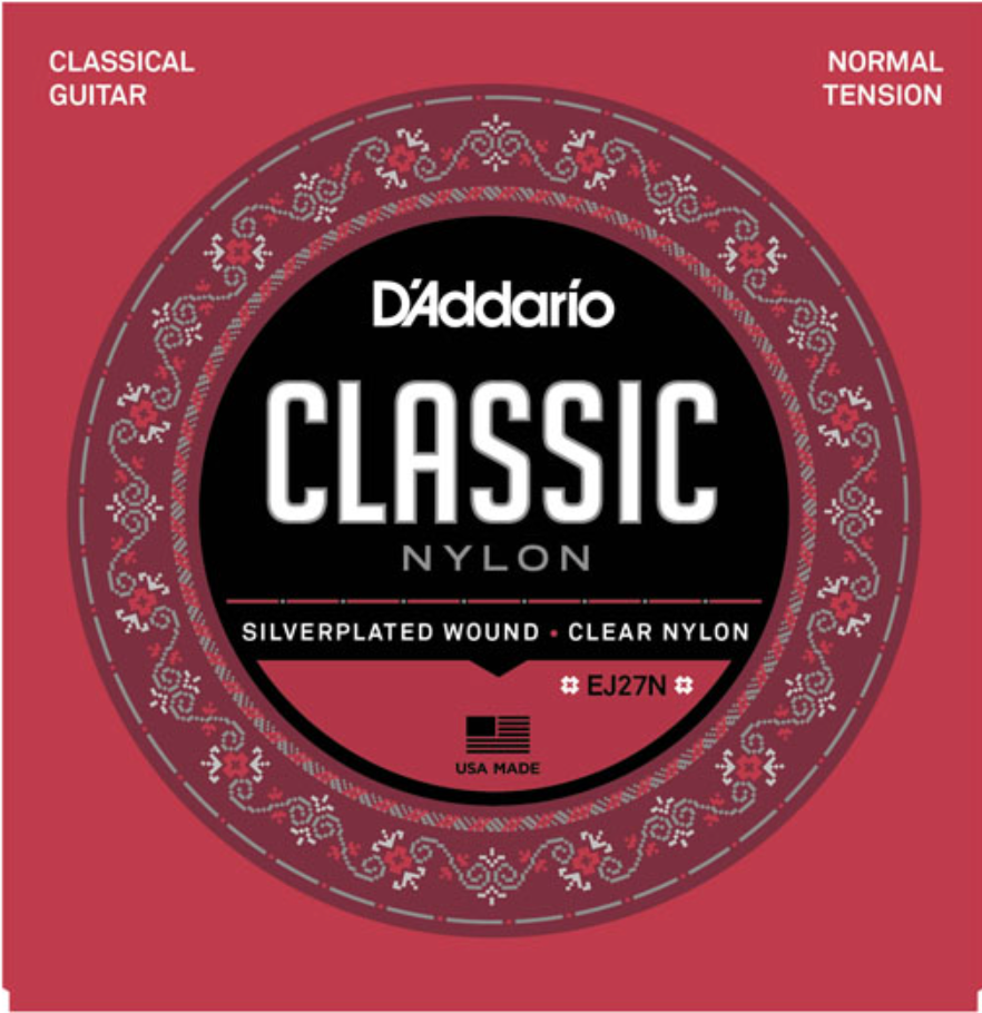 สายกีต้าร์คลาสสิค D'Addario - EJ27N ของแท้ 100% MADE IN USA