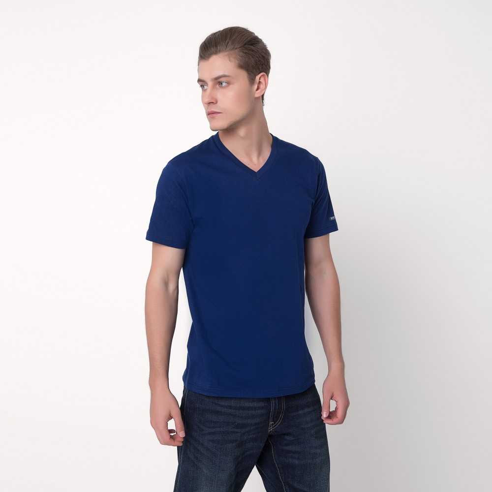 Jersey V-Neck - Navy