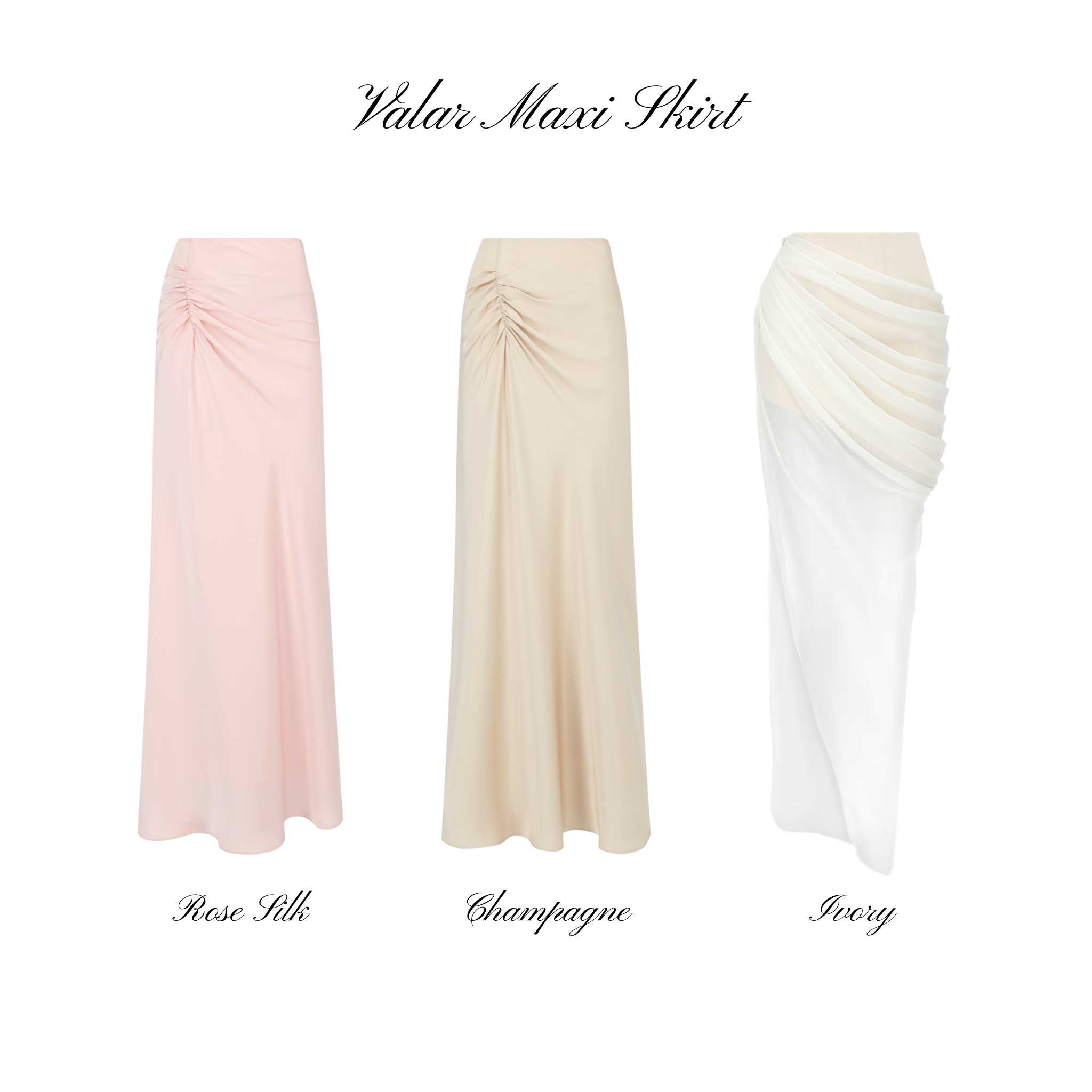 VALAR MAXI SKIRT (สินค้าพร้อมส่งค่ะ)