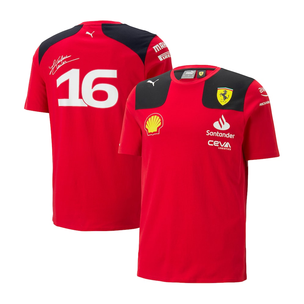 [PRE-ORDER] Scuderia Ferrari 2023 Team Charles Leclerc T-Shirt