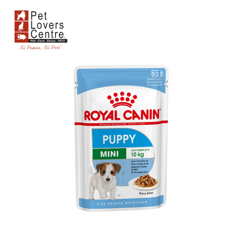 ROYAL CANIN MINI PUPPY อาหารลูกสุนัขพันธุ์เล็ก ชนิดเปียก 85g x 12 ซอง