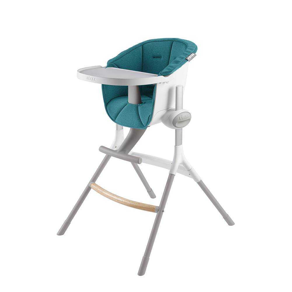 BEABA เก้าอี้ทานอาหารเด็กพร้อมเบาะ  Up&Down High Chair with Grey Cushion