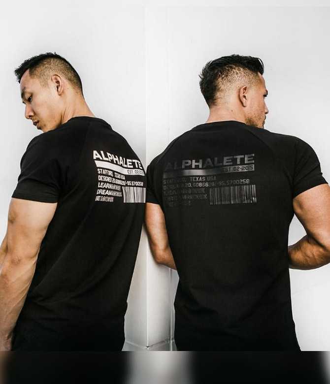 เสื้อแขนสั้น ALPHALETE #5 / ผ้าคอตตอนยืด ใส่ออกกำลังกาย ผ้านิ่มใส่สบาย ระบายอากาศได้ดี