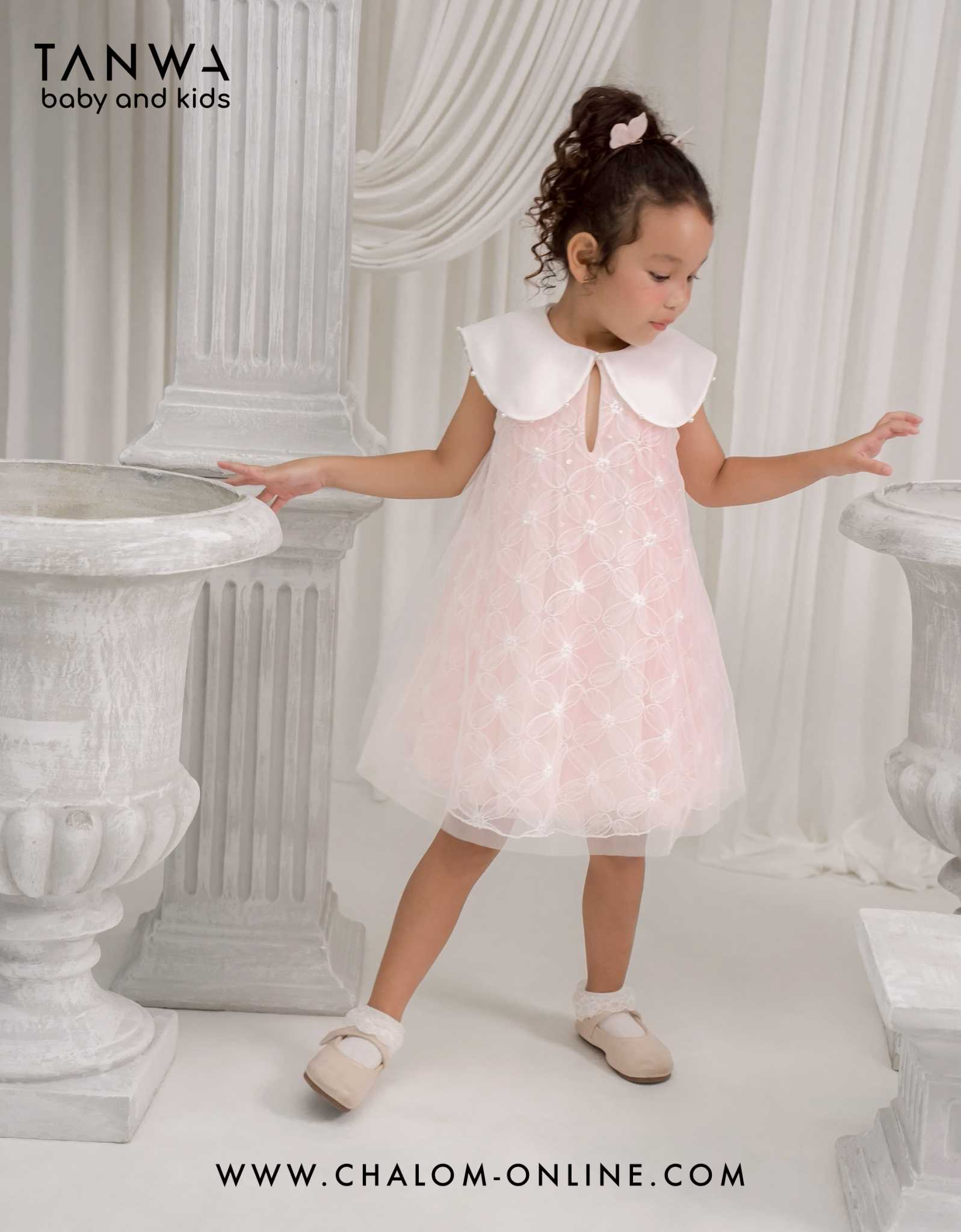 MS TP 643 CP13 ชุดเดรสกระโปรง 𝑪𝒉𝒆𝒓𝒊 𝑷 (5Y-12Y)