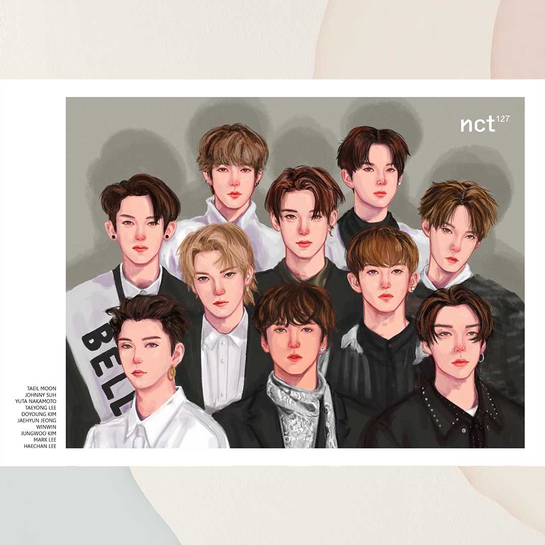 POSTER A4 - NCT127 NAME