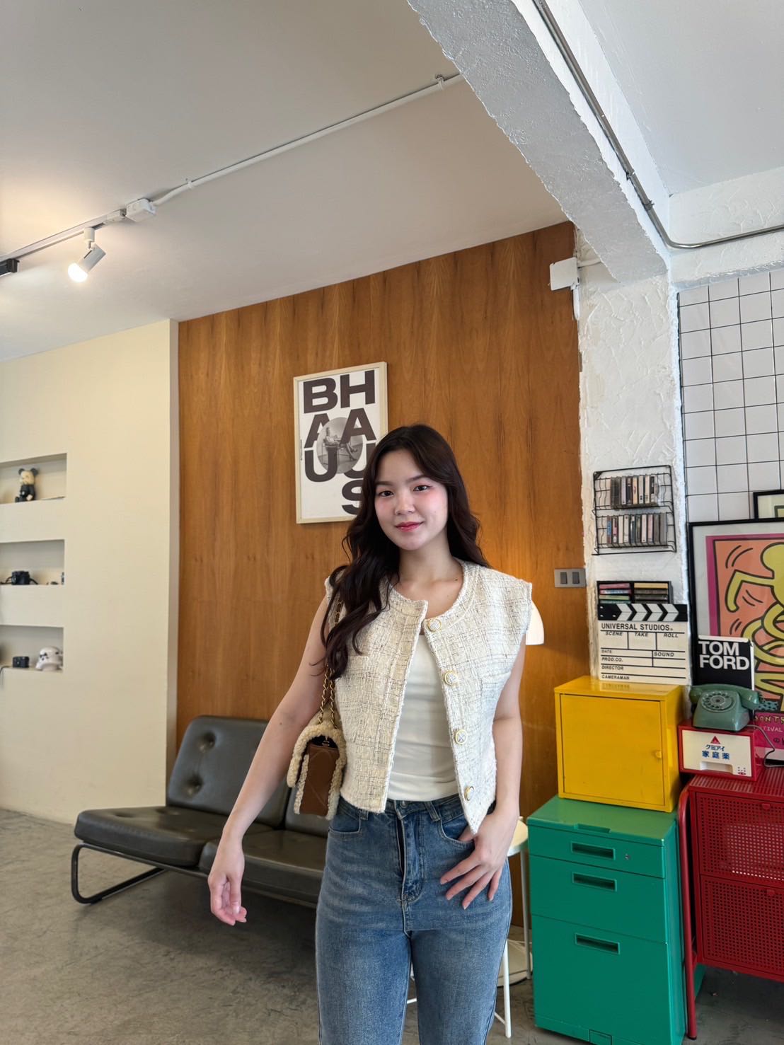 M238 : Mini tweed top