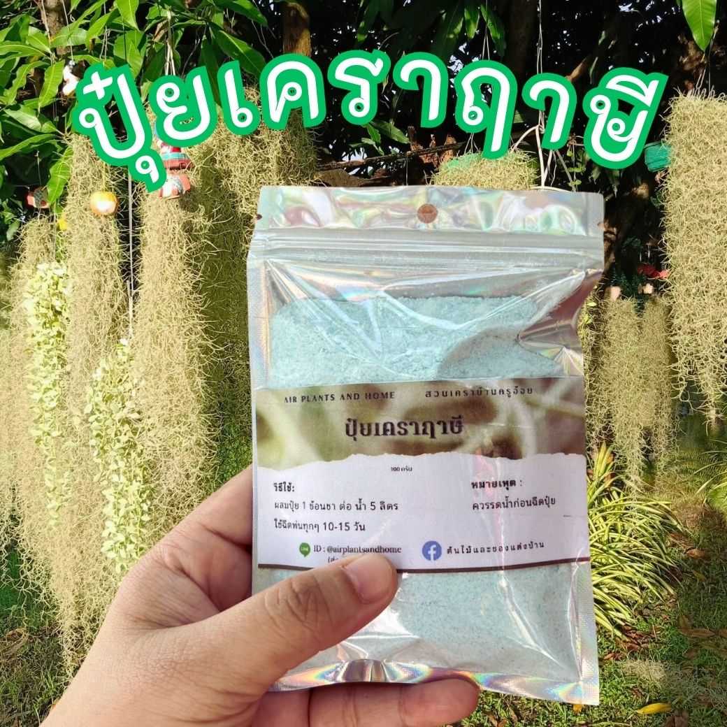 สวนเคราบ้านครูอ้อย  l ปุ๋ย เคราฤาษี ปุ๋ยเกร็ดละลายน้ำ บำรุงต้นและใบ 100 กรัม