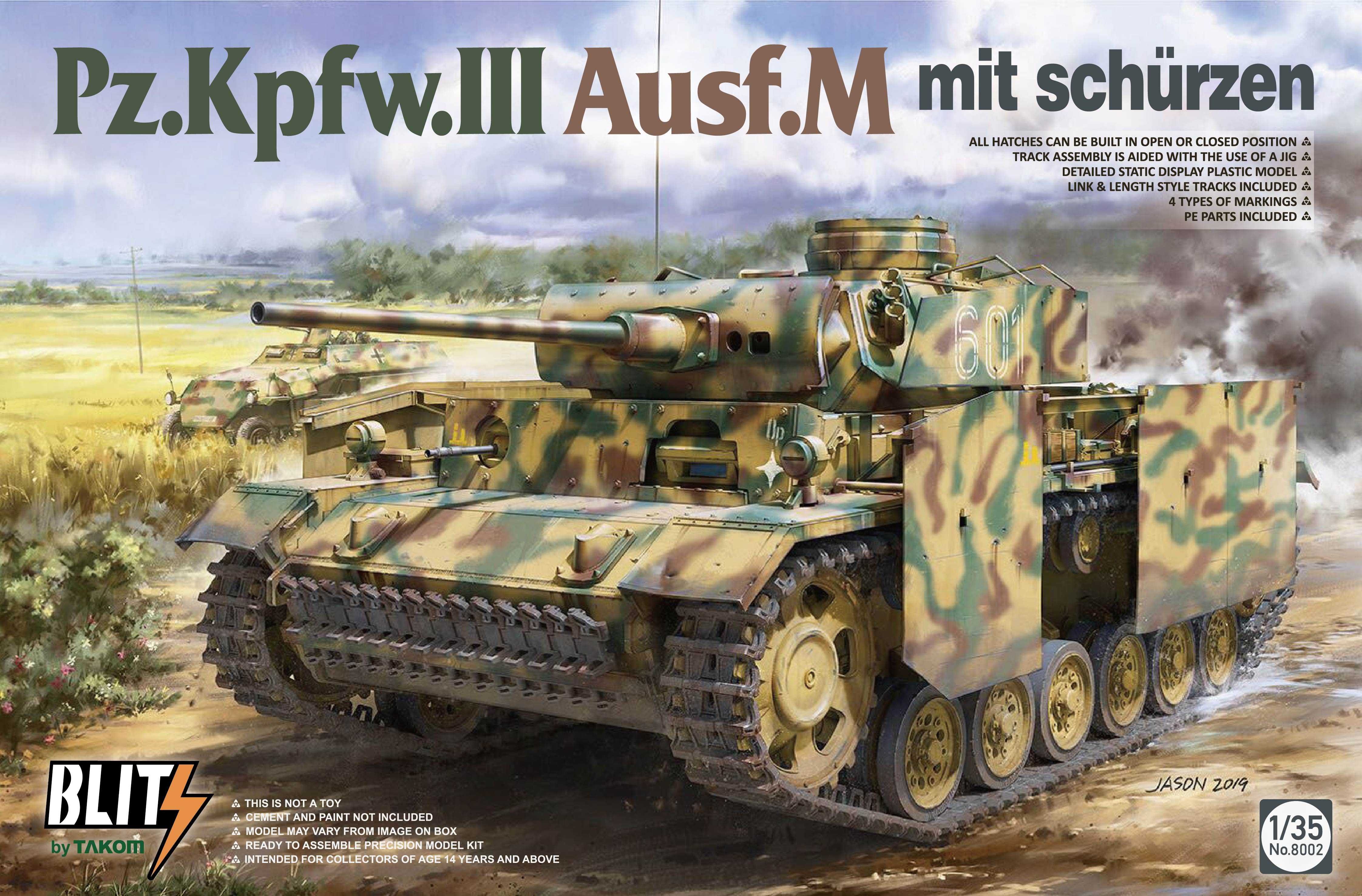 1/35 Pz.Kpfw.III Ausf.M mit schürzen