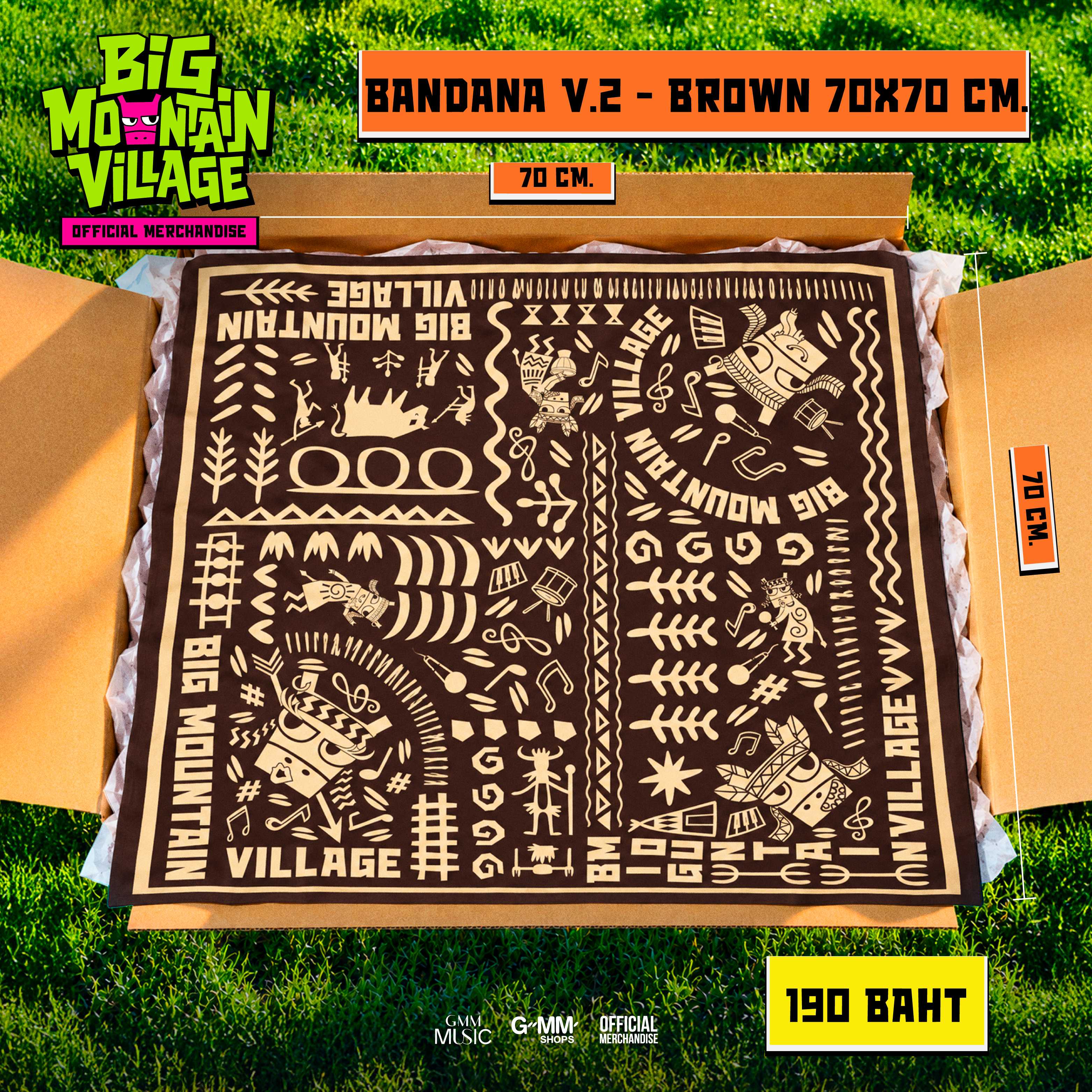 BIG26 Bandana V.2 (Brown)